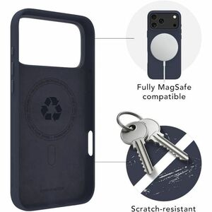 dbramante1928 ApS Roskilde Case for Apple iPhone 17 Pro Max Smartphone - Deep Water - Soft-touch - Scratch Resistant, Stai