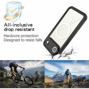 4smarts Stark Robust Tasche für 16,8 cm (6,6 Zoll) Apple iPhone 17 Air Smartphone - Transparent, Schwarz - Gummi, Polycarb