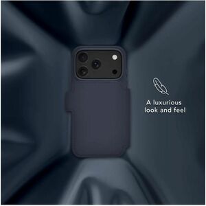 dbramante1928 ApS Lynge Carrying Case (Wallet) Apple iPhone 17 Pro Smartphone - Deep Water - Stain Resistant - Leather Bod