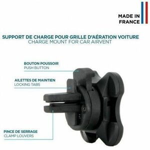 MOBILIS Energia Induction Charger - For Smartphone - Input connectors: USB - Clamping Arm, Magnetic