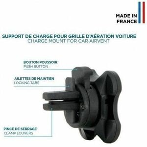 MOBILIS Energia Induction Charger - For Smartphone - Input connectors: USB - Clamping Arm, Magnetic