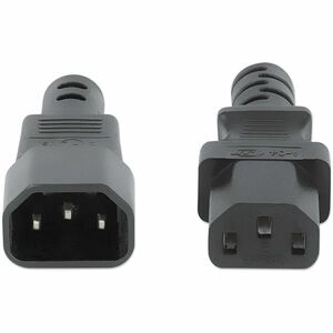 Cable de alimentación C13 a C14, Extensión 5.0 m, Cable de alimentación de C13 hembra a C14 macho, 10 A, 250 V, conecta un