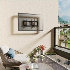 Soporte de Pared para TV Antirrobo Exterior, con Inclinación, para Pantallas de 37" a 86" , Soporte de Pared para TV Antir