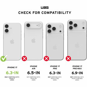 Urban Armor Gear Glass Screen Protector Shield for iPhone 17 - Clear Ultra Clear - For iPhone 17 - Fingerprint Resistant, 