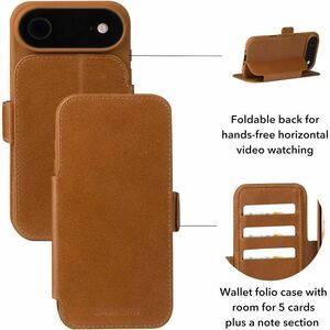 dbramante1928 ApS Copenhagen Carrying Case (Wallet) Apple iPhone Air Smartphone - Tan - Impact Resistant, RFID Resistant -