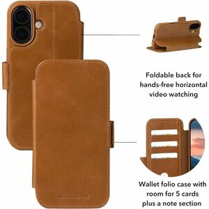 dbramante1928 ApS Copenhagen Carrying Case (Wallet) Apple iPhone 17 Smartphone - Tan - Impact Resistant, RFID Resistant - 