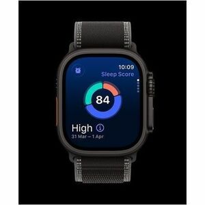 Apple Watch Ultra 3 Smart Watch - 49 mm Case Height - 44 mm Case Width - Black Case Color - Black, Charcoal Band Color - T
