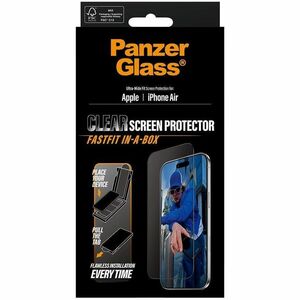 PanzerGlass Glass Screen Protector for Apple iPhone Air - Clear - For Widescreen OLED iPhone Air - Scratch Resistant, Shoc