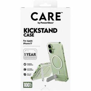 CARE Case for Apple iPhone 17 Smartphone - Transparent - 1 Piece - Drop Resistant, Crush Resistant - Plastic - Wireless Ch
