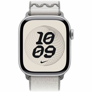 Apple 42mm Veiled Grey Nike Sport Loop - Adjustable - One Size - Hook & Loop Attachment - Veiled Gray - Polyester, Nylon, 