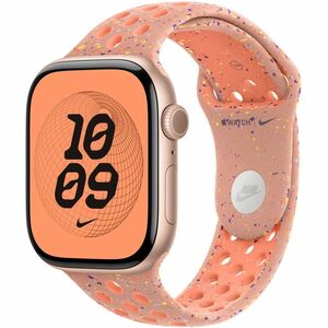 Apple 46mm Alpenglow Pink Nike Sport Band - M/L - Adjustable - Medium (M)/Large (L) - Pin-and-tuck Attachment - Alpenglow 