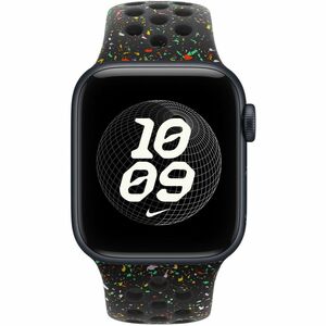 Apple Einstellbar Smartwatch-Band - Small (S)/Medium (M) - Pin & Tuck Aufsatz - Schwarz - Fluorelastomer, Aluminium
