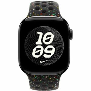 Apple Einstellbar Smartwatch-Band - Small (S)/Medium (M) - Pin & Tuck Aufsatz - Schwarz - Aluminium, Fluorelastomer