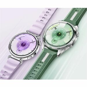 Huawei WATCH GT 6 Smart Watch - Round Case Shape - 46 mm Case Height - 46 mm Case Width - Purple Body Color - Green Band C