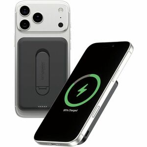 PanzerGlass empower Power Bank - Space Black - For iPhone, Qi-enabled Device - 5000 mAh - 20 W - USB Type-C Connector - Qi