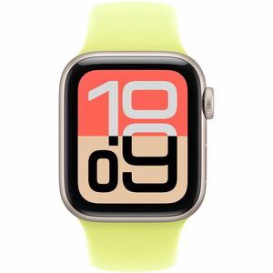 Apple Adjustable Smartwatch Band - Medium (M)/Large (L) - Pin-and-tuck Attachment - Neon Yellow - Fluoroelastomer