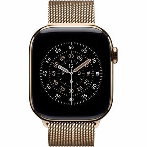 Apple Adjustable Smartwatch Band - One Size - Loop Attachment - Gold - Woven, Stainless Steel