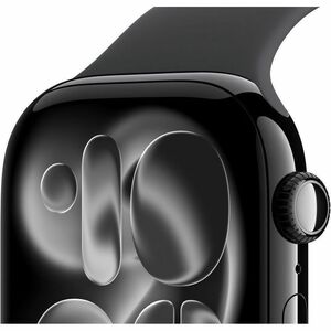 Apple Watch Series 11 Smart Watch - 46 mm Case Height - 39 mm Case Width - Space Gray Case Color - Black Band Color - Alum