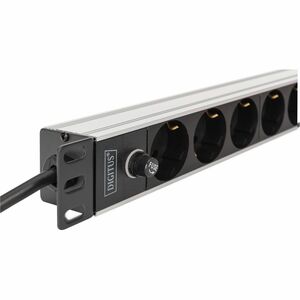 Digitus DN-95437. Rack-Kapazität: 1U, Montage: Horizontal/Vertikal, Gehäusematerial: ABS Synthetik, Aluminium. Anzahl der 