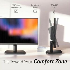 Acer EK220Q J0 22" (55.9 cm) Class LCD Monitor - 16:9 - Black - 21.5" (54.6 cm) Viewable - 250 cd/m² - 1 ms - HDMI - VGA