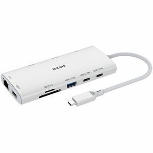 D-Link DUP-A01 USB Type C Docking Station for Notebook, Display Screen - Charging Capability - Memory Card Reader - SD - 2