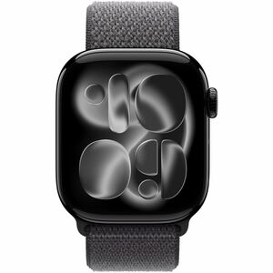 Apple 42mm Dark Gray Sport Loop - Adjustable - One Size - Hook & Loop Attachment - Dark Gray - Nylon Weave, Spandex, Polye