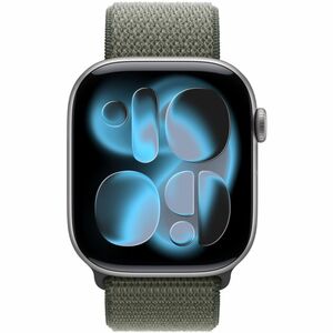 Apple 46mm Forest Sport Loop - Adjustable - One Size - Hook & Loop Attachment - Forest - Nylon, Polyester, Spandex, Nylon 