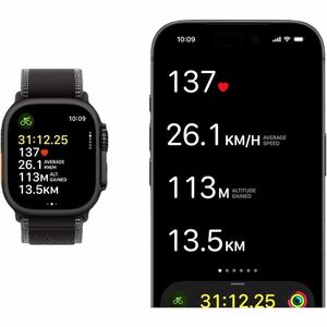 Apple Watch Ultra 3 Smart Watch - 4.90 cm (1.93") Case Height - 4.40 cm (1.73") Case Width - Black Case Color - Black, Cha