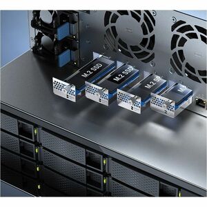 QNAP TS-H1655XEU-RP-8G 16 x Total Bays SAN/NAS Storage System - 4 GB Flash Memory Capacity - Intel Atom C5125 Octa-core (8