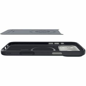 Spigen Nano Pop Case for Apple iPhone 17 Pro Smartphone - Textured Grip, Dotted Pattern - Black Sesame - Lint Resistant, D