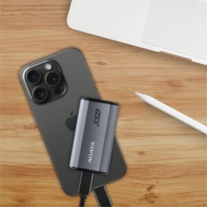 Unidad de estado sólido Pórtatil Adata SE880 AELI-SE880-4TCGY - Externo - 4TB - Gris titanio - PlayStation, Portátil, Tabl