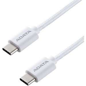 Adata CACC-200PN-WH 2m USB-C Cable de transferencia de datos - Cable for Portátil, iPhone, Smartphone, Tableta, consola de