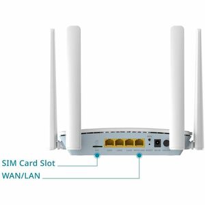 D-Link G403C Wi-Fi 4 IEEE 802.11b/g/n 1 SIM Ethernet Modem/Wireless Router - 4G - GSM 900, GSM 1800 - WCDMA, LTE, HSPA+ - 