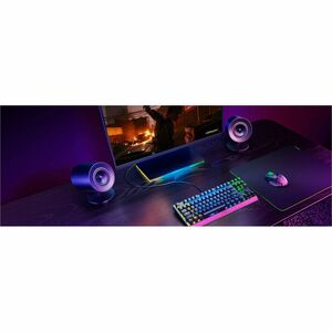 Système de Haut-Parleurs Razer Nommo V2 X 2.0 Bluetooth - Fréquence 75 Hz à 20 kHz - Surround Sound