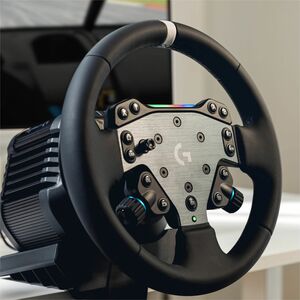 Logitech G TRUEFORCE RS50 Volante/Base/Hub para jogos - Cabo - USB - Xbox, PC, Xbox Serie S, Xbox Serie X, Xbox One - Preto