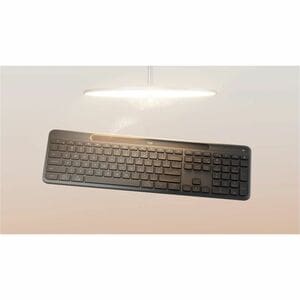 Logitech Signature Slim Solar+ K980 Keyboard - Full-size - Wireless Connectivity - USB Type C Interface - Spanish - QWERTY