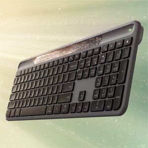 Logitech Signature Slim Solar+ K980 Keyboard - Full-size - Wireless Connectivity - USB Type A, USB Type C Interface - Germ