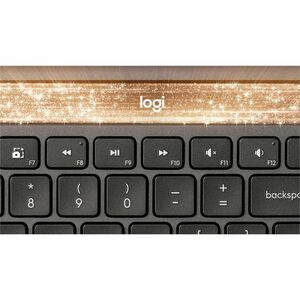 Logitech Signature Slim Solar+ K980 Keyboard - Full-size - Wireless Connectivity - USB Type A, USB Type C Interface - Belg