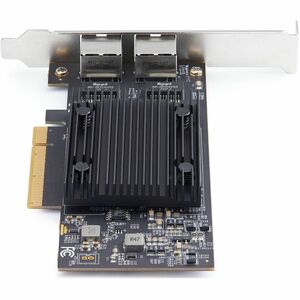 StarTech.com Carte Réseau PCIe 10 Gb Ethernet à 2 Ports, Chipset Broadcom BCM57416, Double RJ45 10GBase-T/Gigabit, Carte N