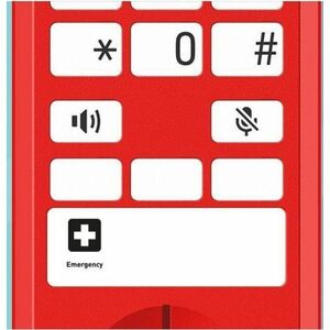 Snom E303A Standard-Telefon - Wandmontierbar - Rot - Freisprecheinrichtung - Hörhilfen-kompatibel