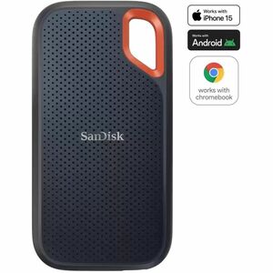 SanDisk Extreme Portable SDSSDE61-8T00-IN25 8 TB Portable Solid State Drive - Black - Smartphone, Notebook, Tablet, iPhone