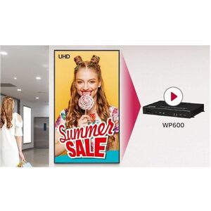 LG WP600-B Digital Signage Appliance - 2160p - HDMI - USB - Serial - Wireless LAN - Ethernet - webOS 6.0