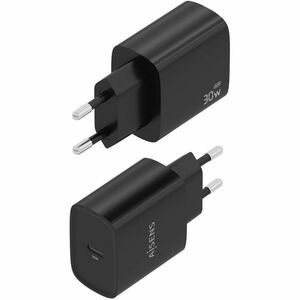 CARGADOR GAN 30W USB-C PD3.0 NEGRO