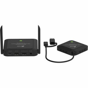 j5create Video Extender Transmitter/Receiver - Wireless - TAA Compliant - 25 m Range - 3 x USB - 2160p, 1080p, 720p, 480p 