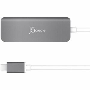 j5create JCD371 USB Type C Docking Station for Mouse, Monitor, Notebook, Projector, Flash Drive - Charging Capability - Sp