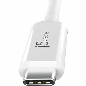 j5create JUCX05 Data Transfer Adapter - 1 Each - 1 x USB Type C - Male - 1 x USB 3.1 Type A - Female - Silver, White