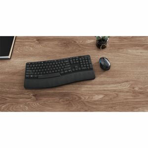 Incase Designed by Microsoft Sculpt Comfort Desktop Keyboard & Mouse - USB Wireless RF 2.40 GHz Keyboard - USB Wireless RF