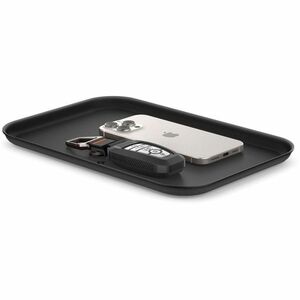 Spigen Desk Tray - Desk - Durable, Scratch Resistant, Non-slip - Black - Polyurethane, Nylon, Silicone