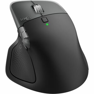 Logitech MX Master 4 for Mac Mouse - Bluetooth - USB Type C, USB Type A - Darkfield - 8 Button(s) - Space Black - Wireless