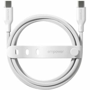 PanzerGlass empower™ by ® Racing 240W USB-C to USB-C Cable | USB 2.0 | 1.2M | Silver White. Product colour: White